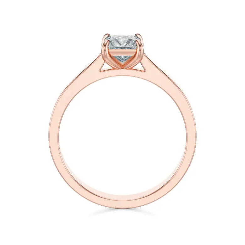 Pierścionek z diamentem różowe złoto AJPZ_006